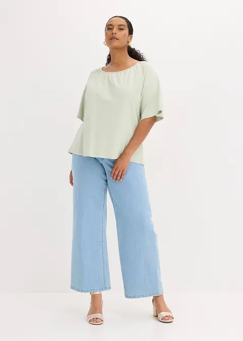 Oversized topp av &oslash;kologisk bomull, bonprix