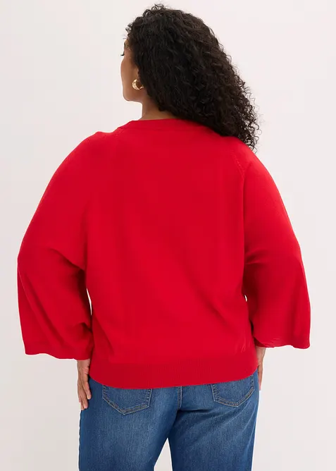 Oversized finstrikket genser, bonprix