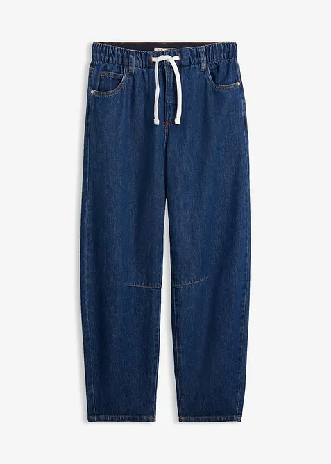 Barrel Jeans Mid Waist cropped, bonprix