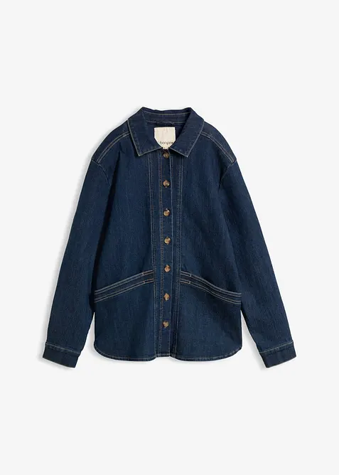 Denimjakke med &oslash;kologisk bomull, bonprix