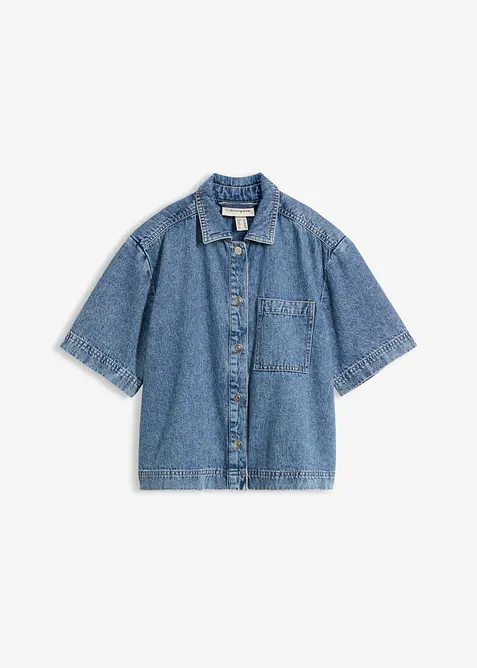 Denimskjorte i 100% bomull, bonprix