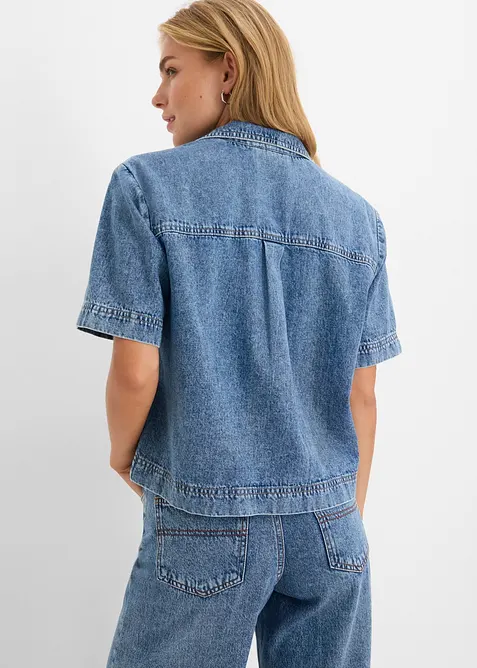 Denimskjorte i 100% bomull, bonprix