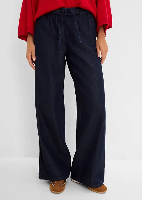 Lett Wide leg-jeans, Mid Waist, bonprix