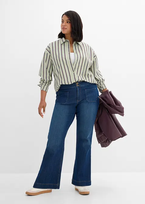 Flared jeans Mid Waist, bonprix