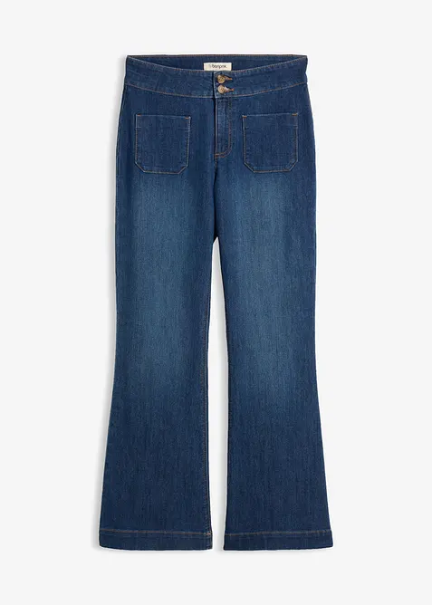 Flared jeans Mid Waist, bonprix