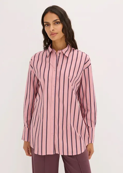 Skjortebluse av bomullsmiks, bonprix