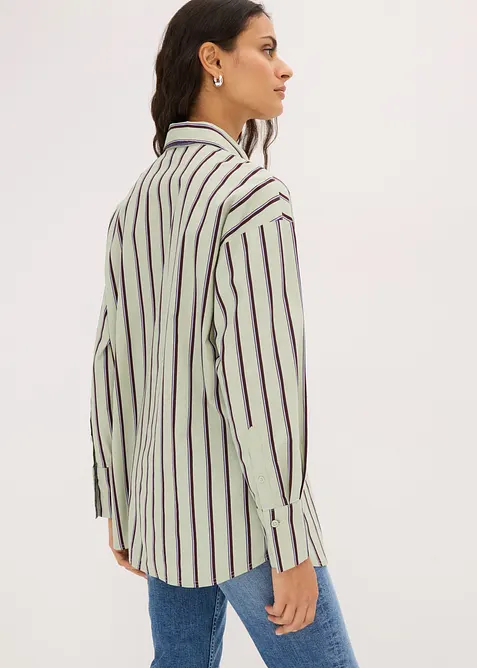 Skjortebluse av bomullsmiks, bonprix