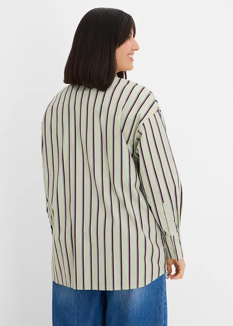 Skjortebluse av bomullsmiks, bonprix
