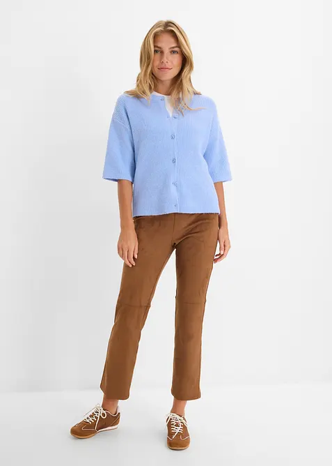 Vid cardigan i myk ullmiks, bonprix