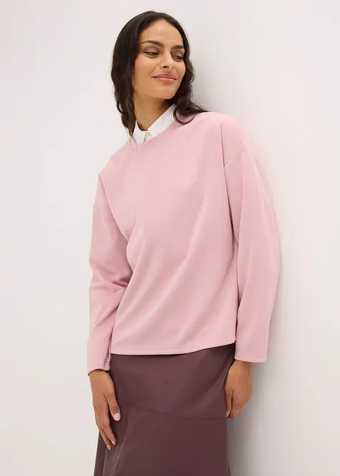 Oversized sweatshirt av viskosemiks, bonprix