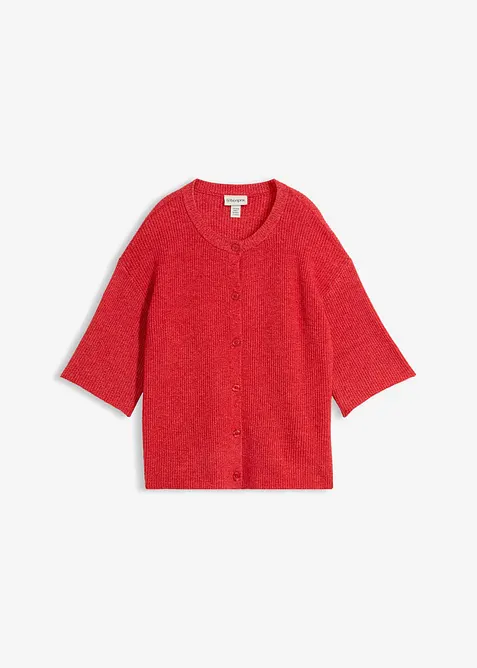 Cardigan i vid passform med ull, bonprix