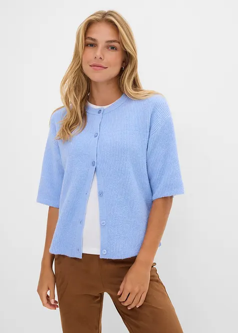 Vid cardigan i myk ullmiks, bonprix