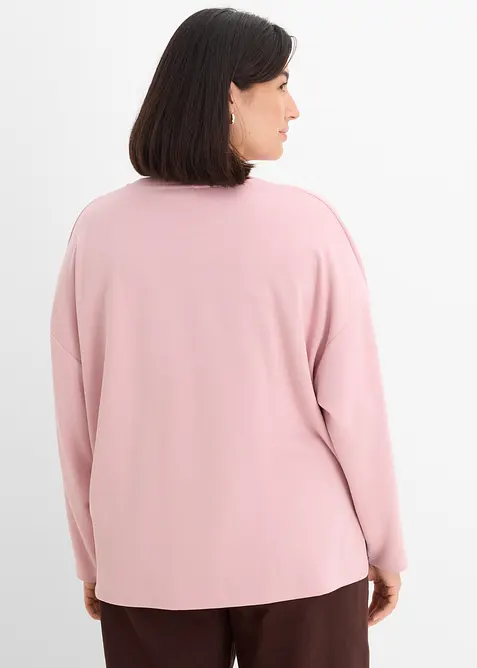 Oversized sweatshirt av viskosemiks, bonprix