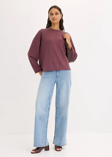 Oversized scuba-topp av viskosemiks, bonprix