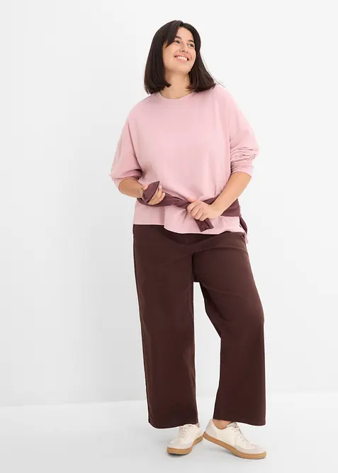 Oversized sweatshirt av viskosemiks, bonprix