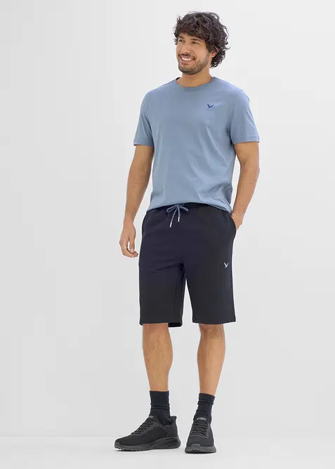 Sweat bermudashorts i 100% &oslash;kologisk bomull, bonprix