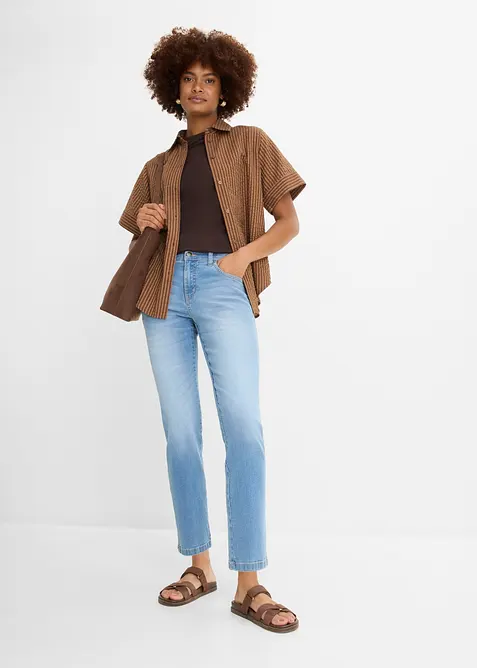 Straight-jeans Mid waist, cropped, bonprix