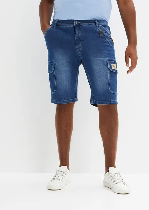 Cargo-bermudashorts i denim med stretch, Regular Fit, bonprix