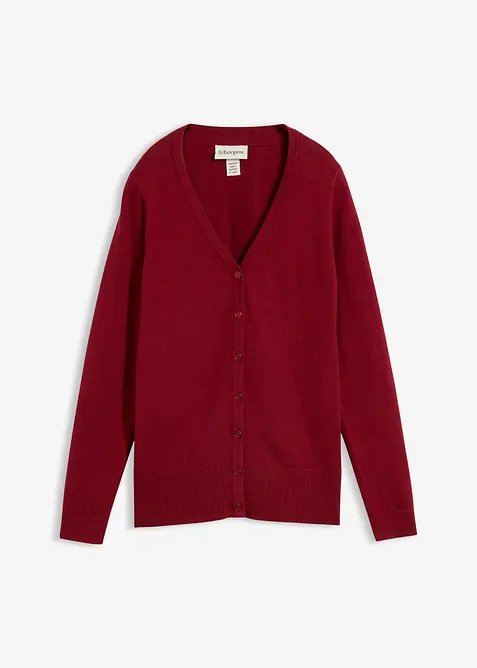 Finstrikket cardigan i myk ullmiks, bonprix
