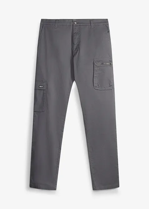 Regular fit bukse med stretch og mobillomme, straight, bonprix