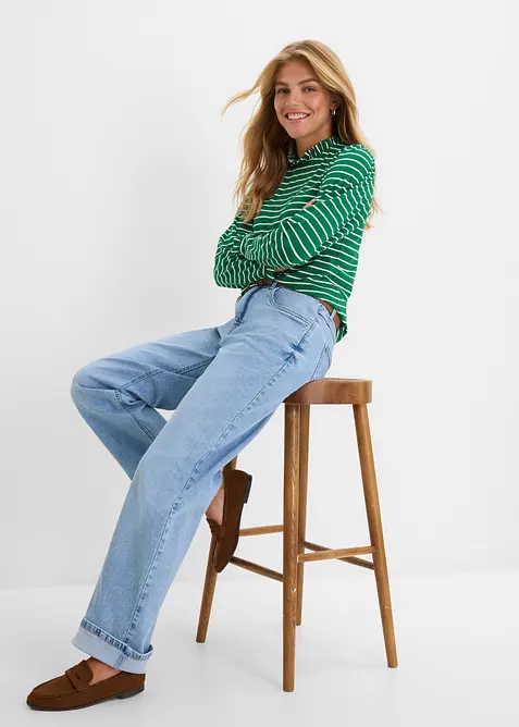 Loose Straight-jeans High Waist, bonprix