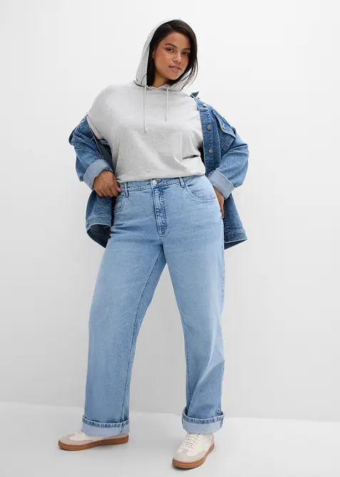 Loose Straight-jeans High Waist, bonprix