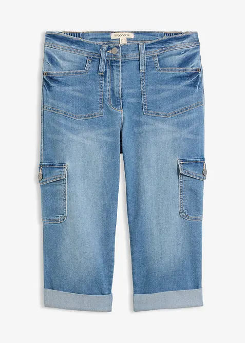 Cargo-jeans, Mid Waist, stretch, bonprix