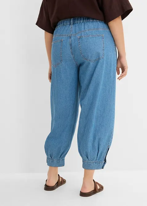 Lett ballongjeans Mid Waist, komfortlinning, bonprix