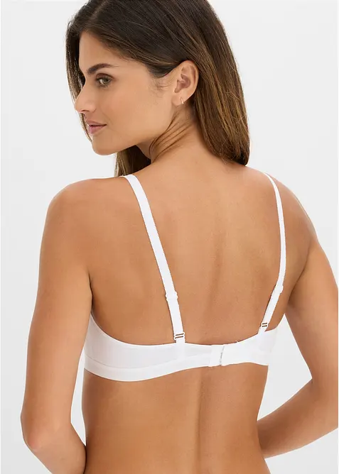BH uten spiler med &oslash;kologisk bomull (3-pack), bonprix
