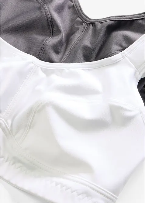 Trenings-BH med medium st&oslash;tte (2-pack), bonprix