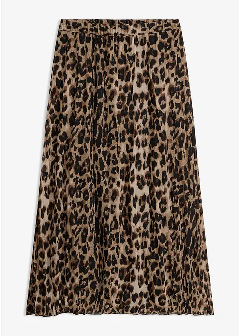 Krinklet skj&oslash;rt i chiffon, bonprix