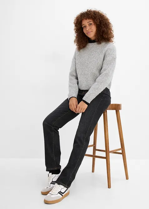 Straight-jeans Mid Waist, Stretch, bonprix