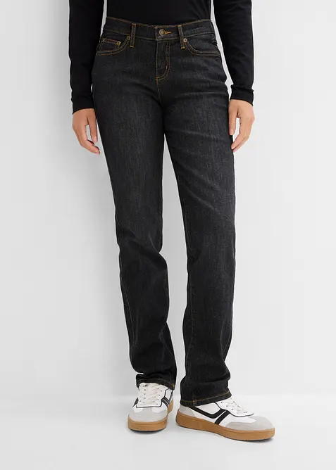 Straight-jeans Mid Waist, Stretch, bonprix