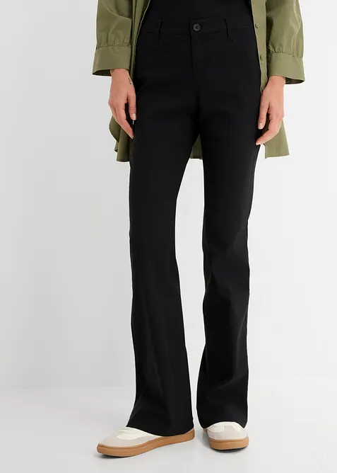 Bukse i bengalin med stretch, bootcut, bonprix