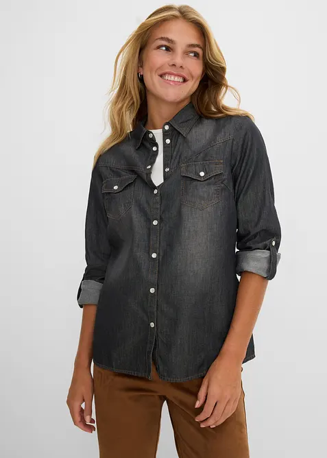 Denimskjorte, bonprix