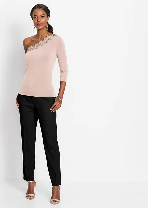 Dressbukse med press, bonprix