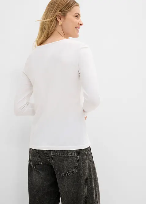Langermet topp (2-pack), bonprix