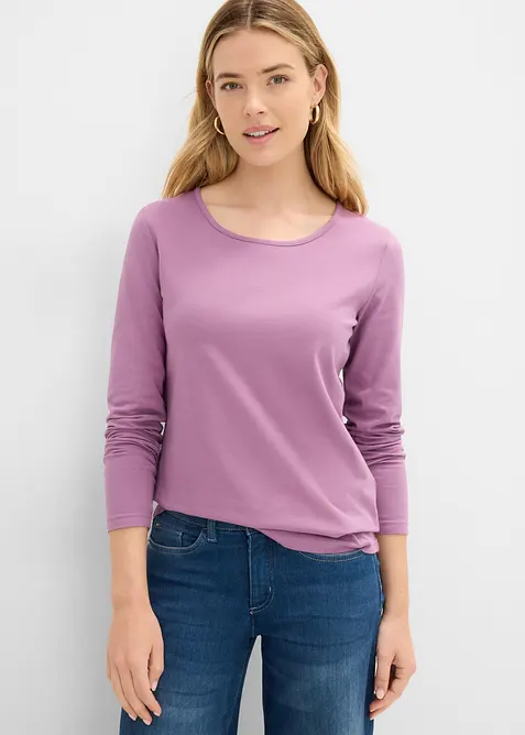 Langermet topp (2-pack), bonprix