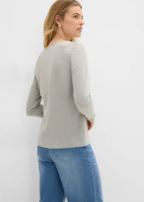 Langermet topp (2-pack), bonprix