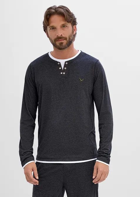 Langermet shirt (2-pack), bonprix