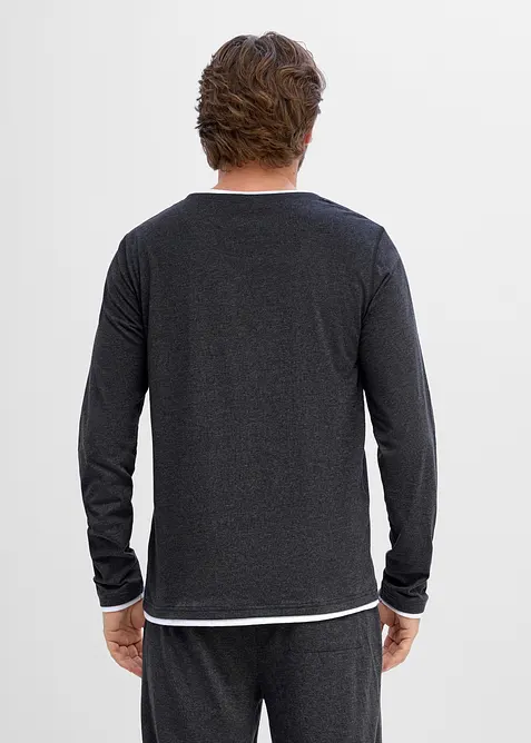 Langermet shirt (2-pack), bonprix