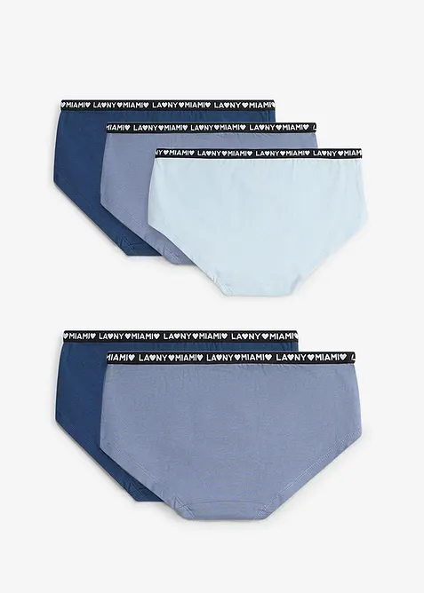 Truse med myk bomull og h&oslash;y midje (5-pack), bonprix
