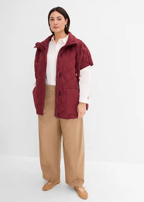 Oversized, vattert funksjonsvest, vannavvisende, bonprix