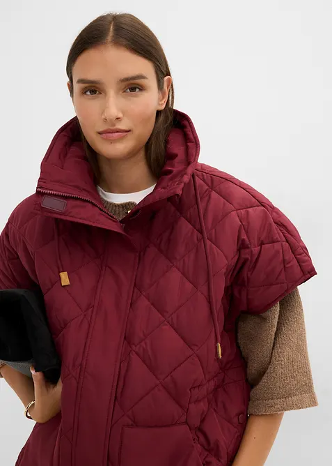 Oversized, vattert funksjonsvest, vannavvisende, bonprix