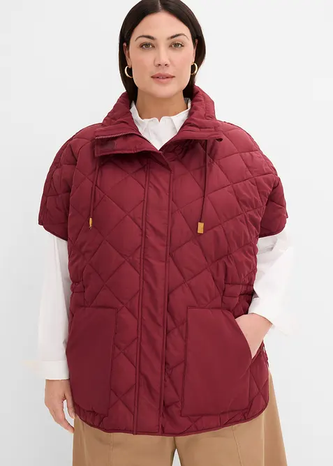 Oversized, vattert funksjonsvest, vannavvisende, bonprix