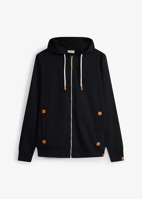 Hettejakke med detaljer i imitert skinn, bonprix