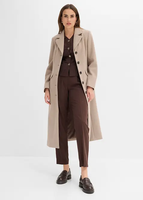 Pull on-bukse med press, bonprix