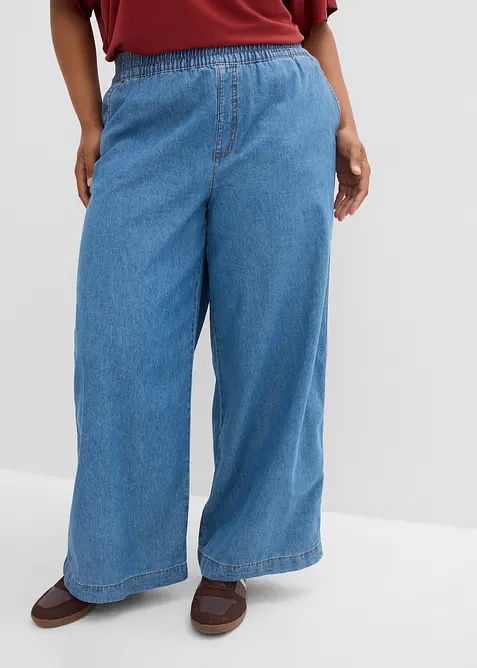 Wide leg-jeans, High waist, bonprix