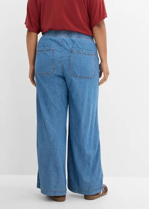 Wide leg-jeans, High waist, bonprix