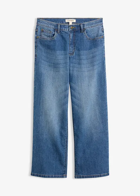Wide leg-jeans, Mid waist, bonprix